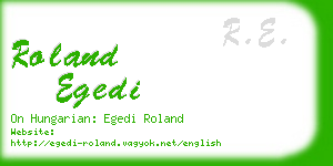 roland egedi business card